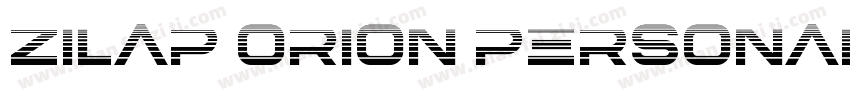 Zilap Orion Personal字体转换